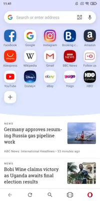 Opera Browser android App screenshot 3