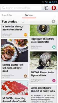 Opera Browser android App screenshot 8